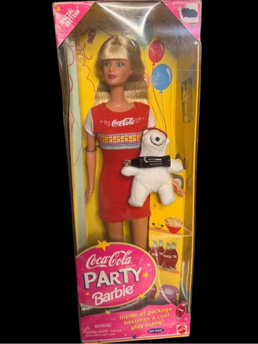 Barbie Coca-Cola Party Doll in Red and White Outfit